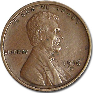 1916-D Lincoln Cent AU 1916-D Lincoln Cent AU
